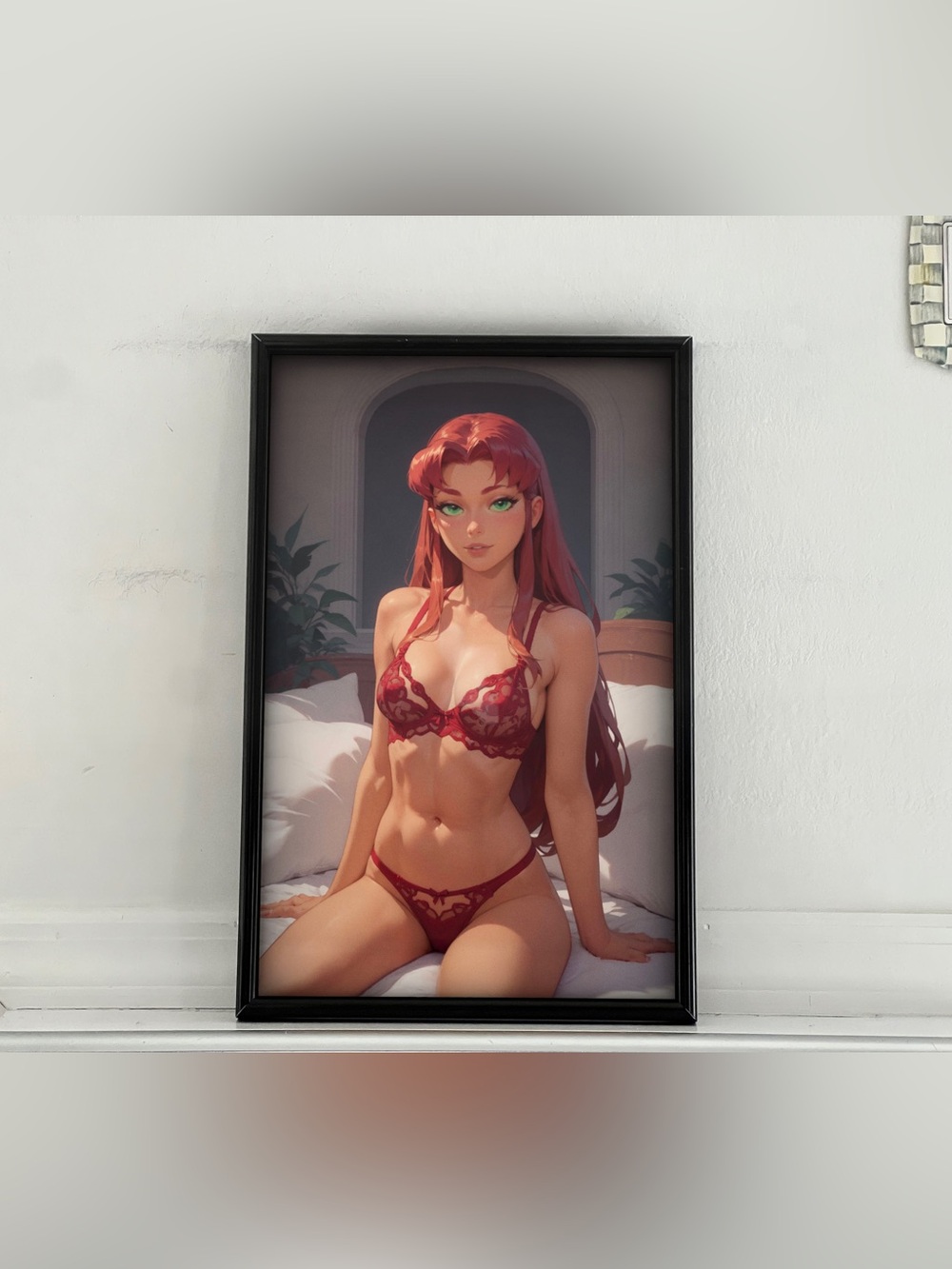 Teen Titans Starfire pinup girl art Poster